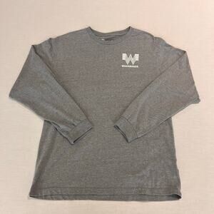 Whataburger Gray Long Sleeve Graphic T Shirt Fast Food Sz M